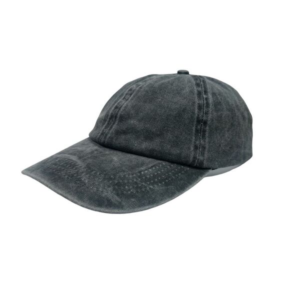 Jenni Washed Black StrapBack Hat - One Size - Picture 1 of 7